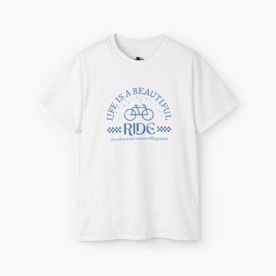 Life is a beautiful ride graphic tee shirt