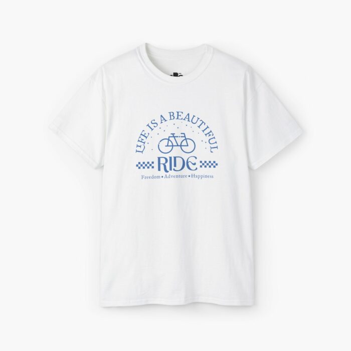 Life is a beautiful ride graphic tee shirt